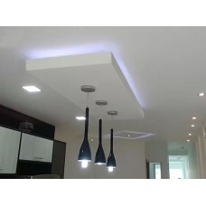 Ilha Flutuante Em Eps/ Isopor para Rebaixamento De Teto Sanca central fita led luminosa